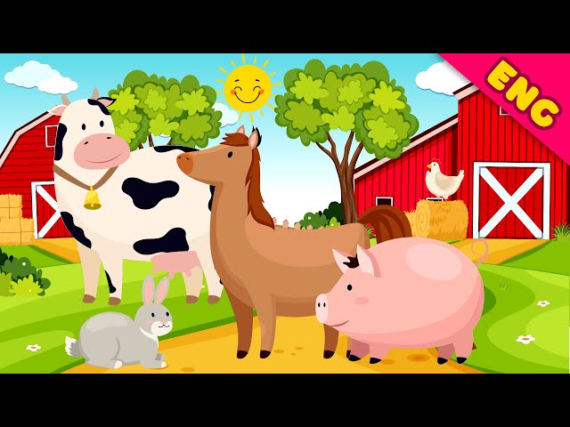 Learn Farm animals for kids | Farm Animals Names & Sounds