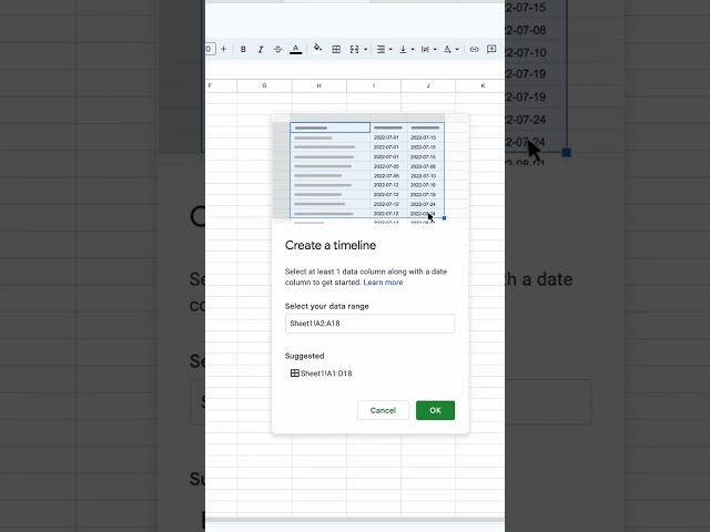 Timeline View in #googlesheets