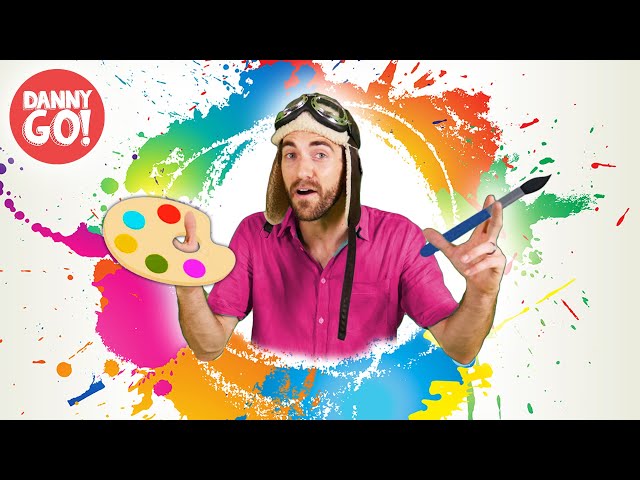 Kid's Painting Ideas w/ Danny Go! 🎨/// Colors, Shapes, Animals + Counting