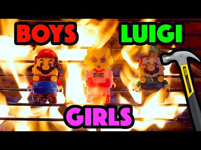 Bored Smashing - LEGO MARIO, LUIGI & PEACH