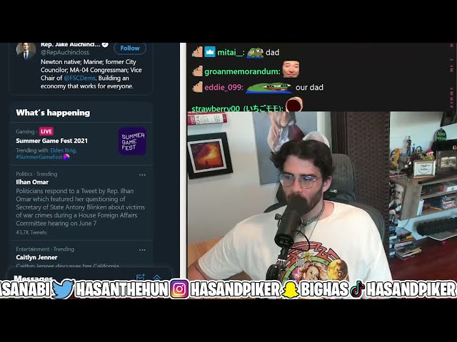 Hasan roasts and later bans chatter for smooth brain take