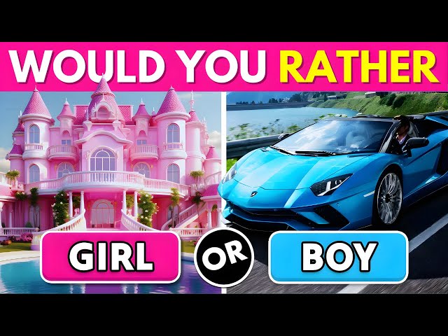Would You Rather...? 👧👦 Girl Vs Boy | Christmas Edition 🎅🏻🎄