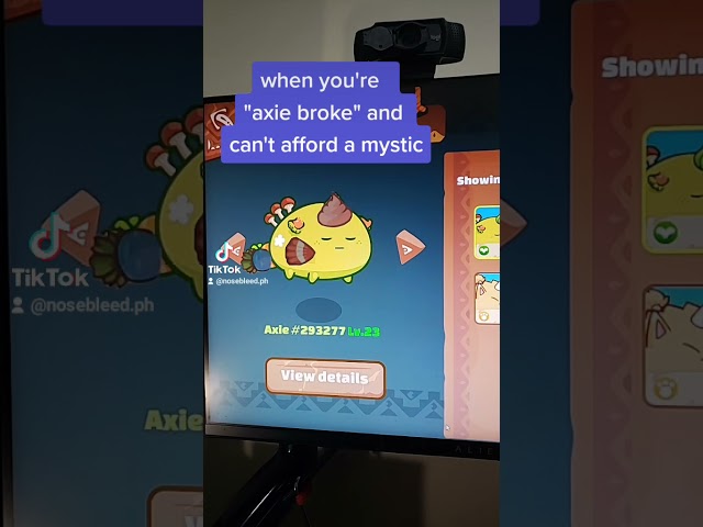 when you're "axie broke" and cant afford a mystic