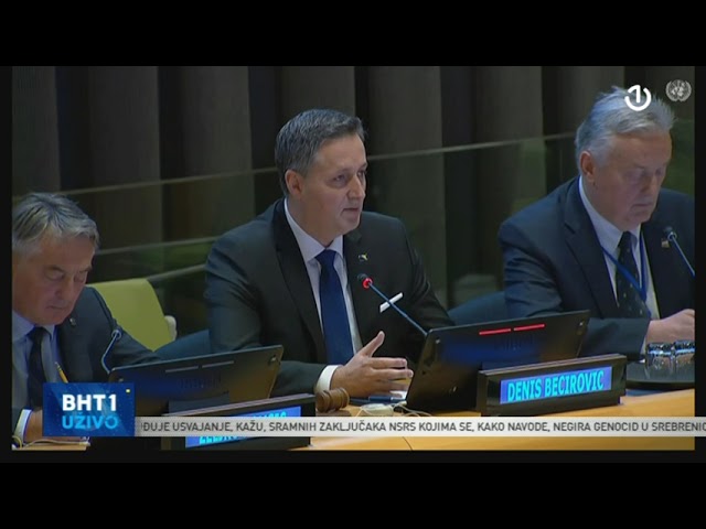 Generalna skupština UN, obraćanje: Denis Bećirović