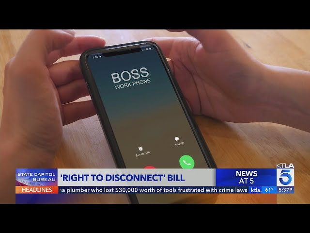 California could become first state to give workers a 'right to disconnect'