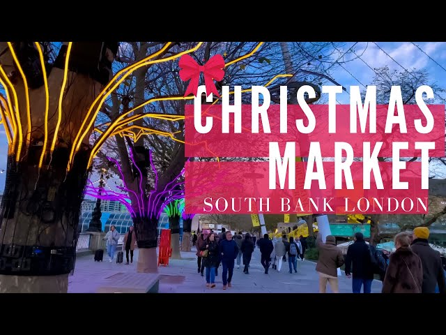 London Day Trip | London VLOG CHRISTMAS MARKET at SOUTH BANK UK🎄