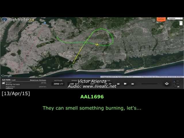 [REAL ATC] American SMOKE in cabin diverts into JFK