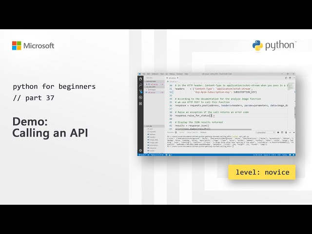 Demo: Calling An API | Python for Beginners [37 of 44]