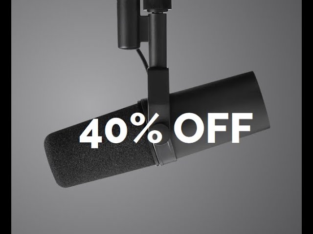 DEAL: Shure's entire website is 40% off right now!