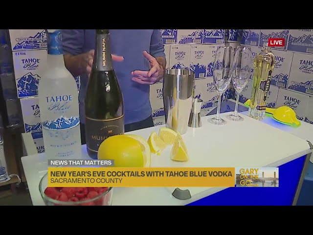 Drink in the new year with these cocktails from Tahoe Blue Vodka