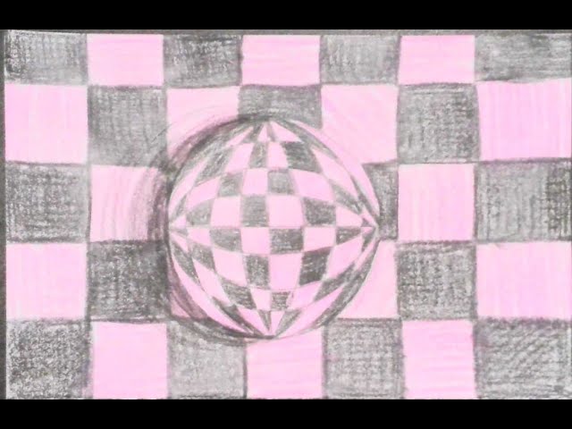 Optical Illusion Sphere - OP Art