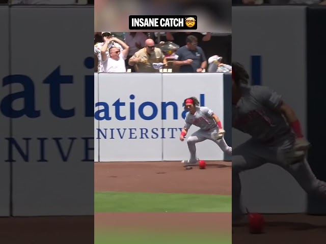 HR robbery of the year?! What a catch by Stuart Fairchild! 😲