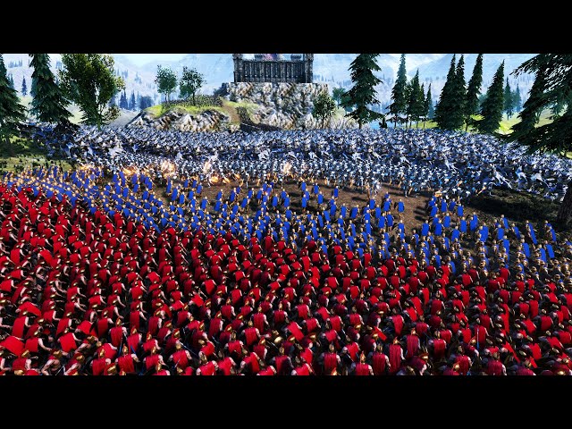 Heroes Lay Siege To Castle Ultimate Epic Battle Simulator UEBS