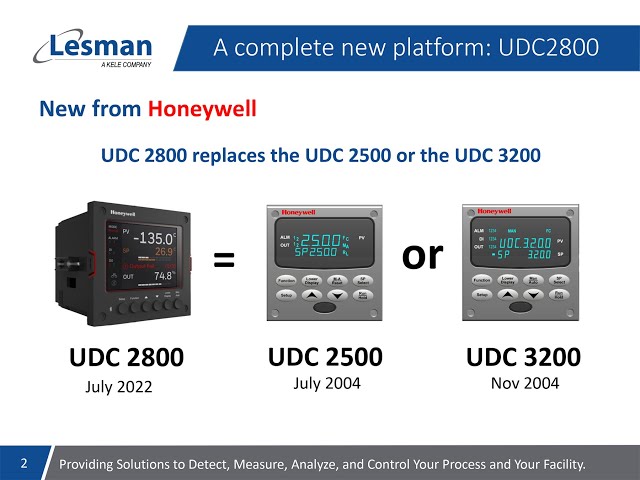 Replacement for Retired Honeywell UDC2500 and UDC3200 Controllers, a Lesman Webinar