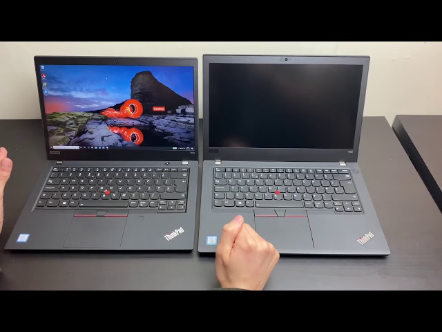 Lenovo ThinkPad T490 & T480 side by side video