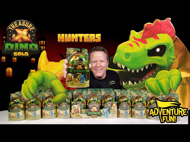 12 Treasure X Dino Gold Hunters Series 2! Ultra Rare Dinosaurs AdventureFun Toy review!
