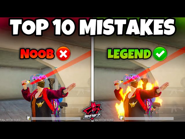 TOP 10 MISTAKES THAT YOU SHOULD AVOID IN (BGMI AND PUBG MOBILE) Tips & Tricks🔥MEW2