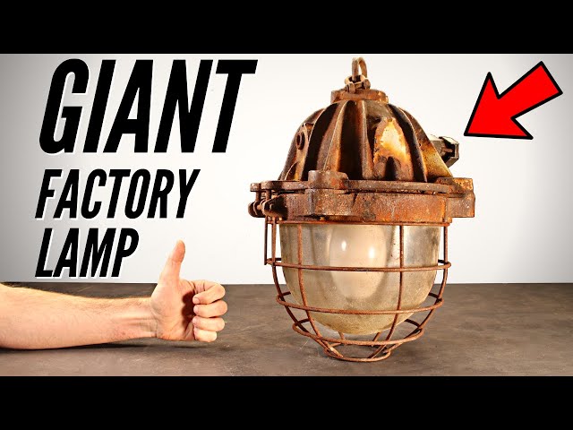 Antique Factory Lamp - Restoration