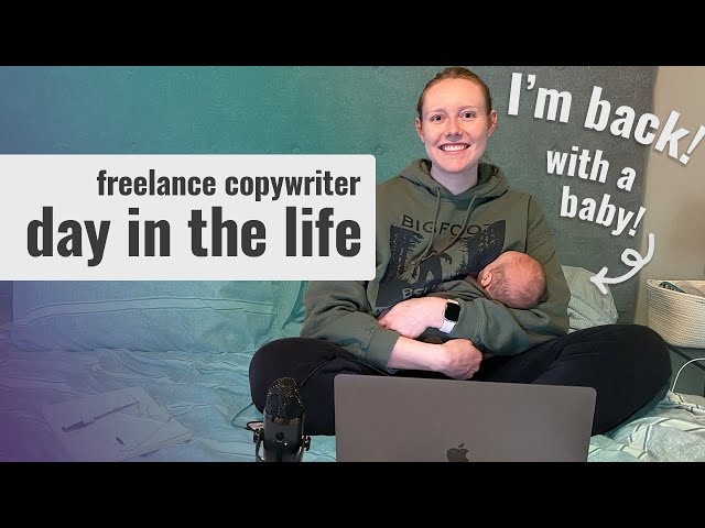 Copywriter Day in the Life 👩🏼‍💻 How I Earn $330/hr Writing (with a Newborn!)