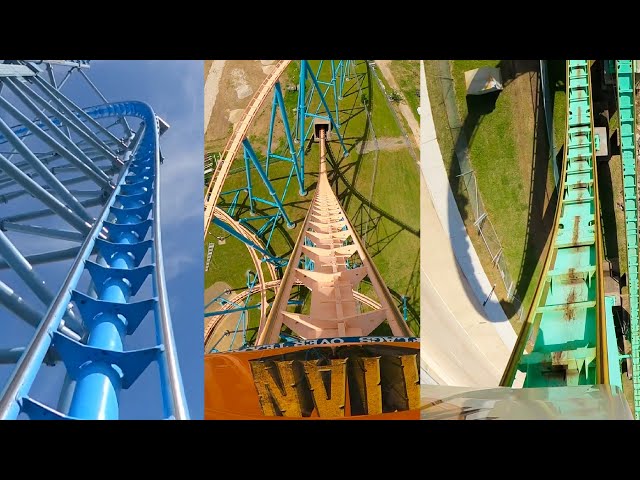 Every Roller Coaster at Six Flags Over Texas! Front Seat POVs!