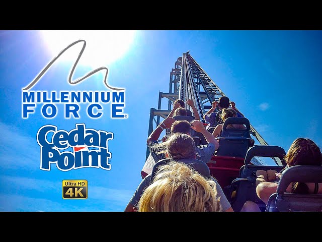 2022 Millennium Force Roller Coaster On Ride 4K POV Cedar Point