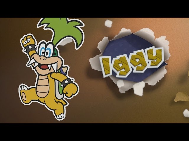 Paper Mario Color Splash: Iggy Boss Fight (1080p 60fps)