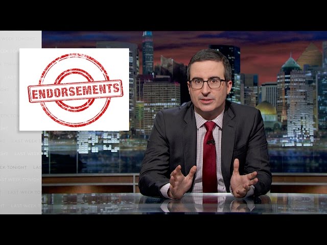 Endorsements (Web Exclusive): Last Week Tonight with John Oliver (HBO)