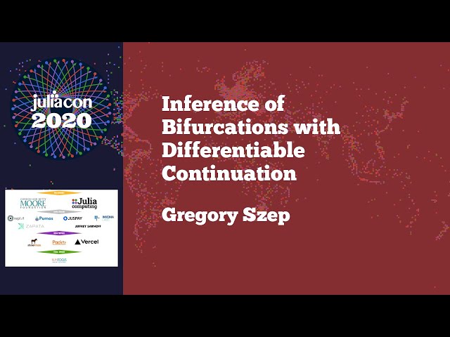 JuliaCon 2020 | Inference of Bifurcations with Differentiable Continuation | Gregory Szep
