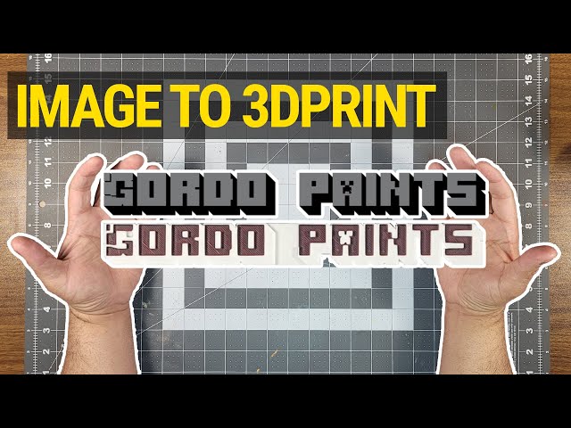 Easily convert stylized text images into 3D prints