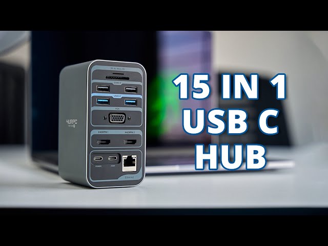 15 in 1 USB C Hub - 4URPC Laptop Docking Station