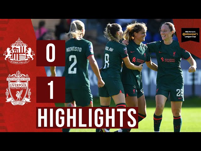 HIGHLIGHTS: Sunderland 0-1 Liverpool FC Women | Campbell free-kick wins it