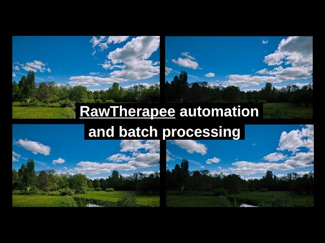 RawTherapee: how to batch process and use templates - a quick tutorial