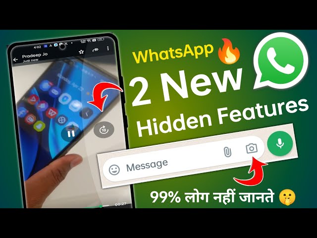 WhatsApp 2 New Hidden Features | whatsapp new update | whatsapp new features