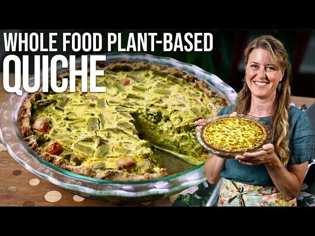 Protein Packed Plant-Based Vegetable Breakfast Quiche!