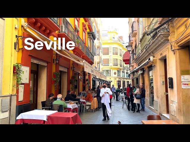 [4K]🇪🇸 Seville, Spain : Cathedral de Sevilla⛪🕌La Giralda & Walking Oldtown / Cinco Jotas 🐷Feb. 2022