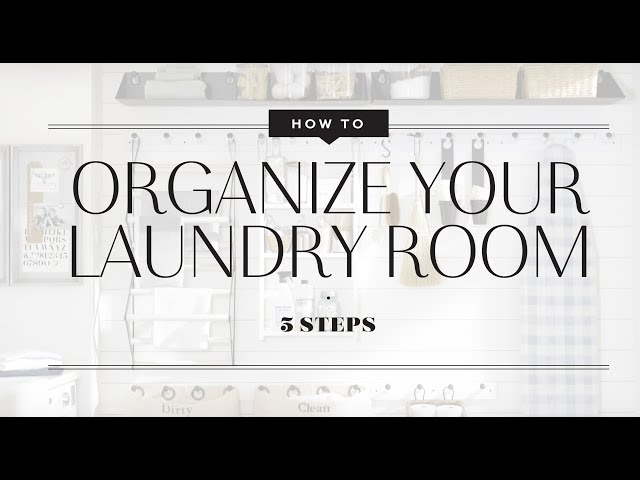 How to Organize your Laundry Room