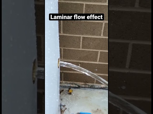 Flowing water looks frozen 🤯 laminar flow