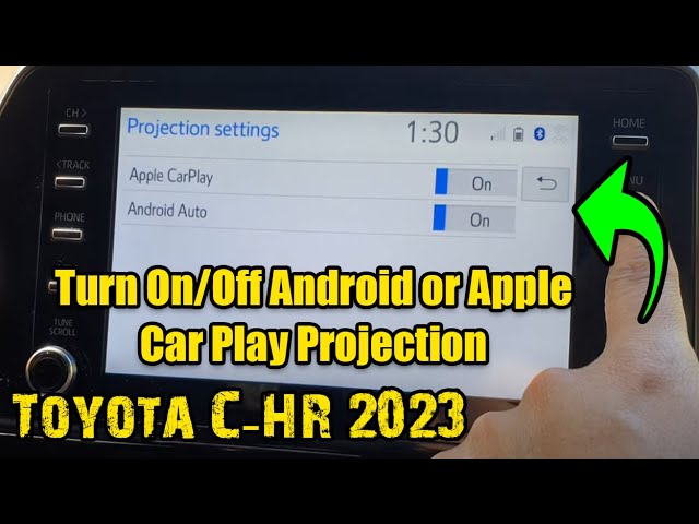 Screencast Your Phone on Toyota C-HR 2023: CarPlay/Android Auto Guide (Turn On/Off)