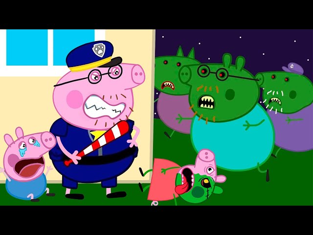 Zombie Apocalypse, ALIEN TURNS PEPPA PIG INTO ZOMBIE ?? | Peppa Pig Funny Animation