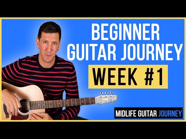 Beginner Guitar Progress - Week 1 - Justin Guitar - Beginner Stage 3 - Yellow (2019)