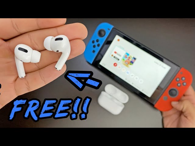 HOW to Connect AirPods PRO to Nintendo Switch- FREE!! [2021]