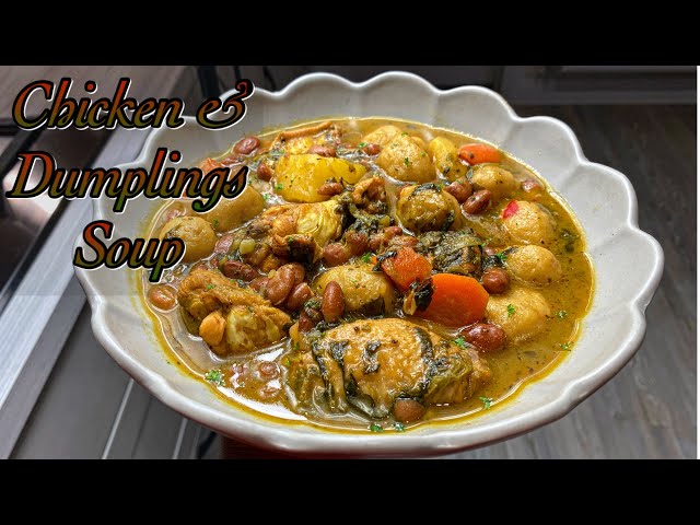 Chicken and dumplings soup! A recipe from my grandmother!