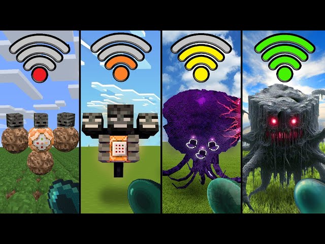 wither storm with different Wi-Fi in Minecraft
