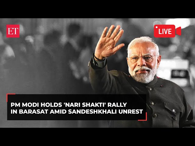 PM Modi holds 'Nari Shakti' rally in Bengal's Barasat amid Sandeshkhali unrest | Live