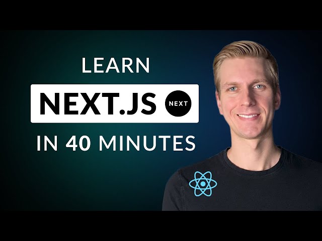 NextJS Tutorial - All 12 Concepts You Need to Know