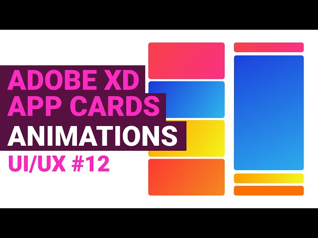 App cards animation in adobe xd | UI/UX series #12