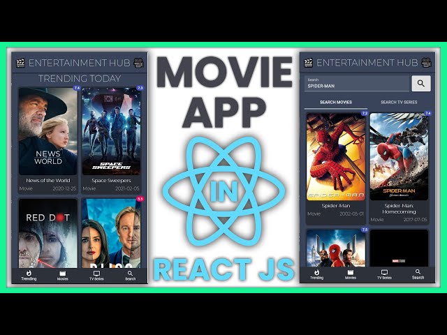 Movies and TV Series Searching App in React JS and Material UI 🔥
