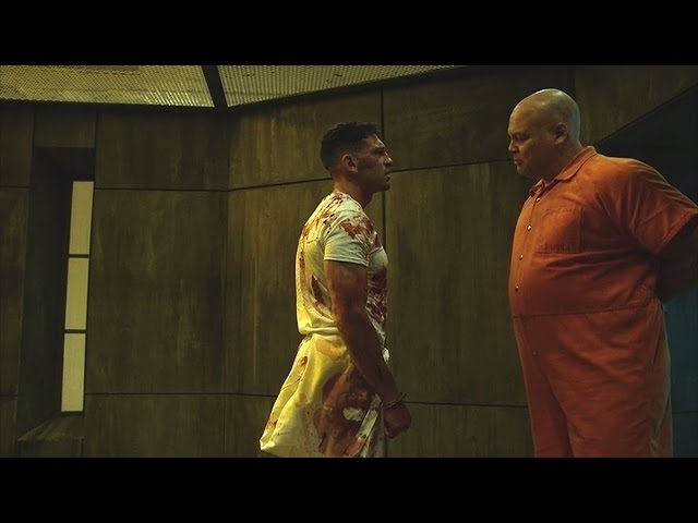 The Punisher & Wilson Fisk - Fight Scene (In the Prison) | Daredevil 2x09 | 2016 (HD)