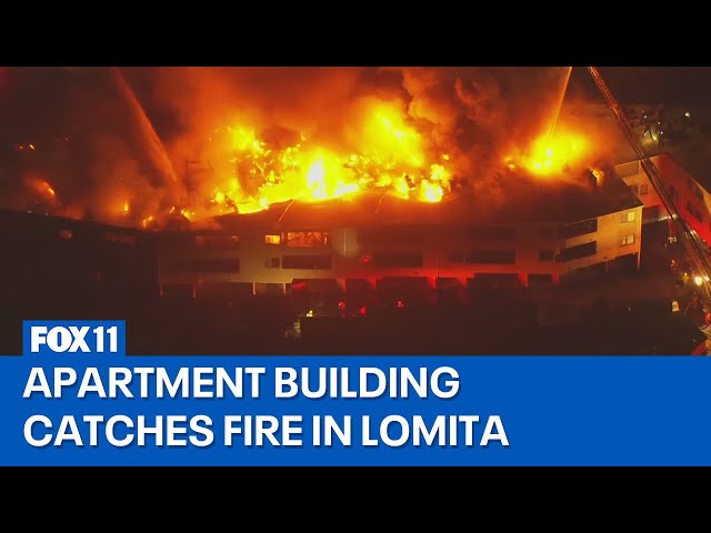 Lomita apartment building bursts into flames