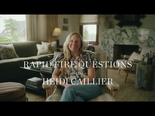Rapid Fire Questions with Heidi Caillier